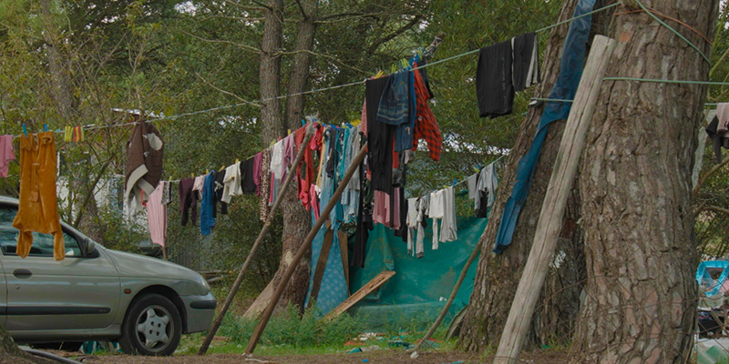 o acampamento