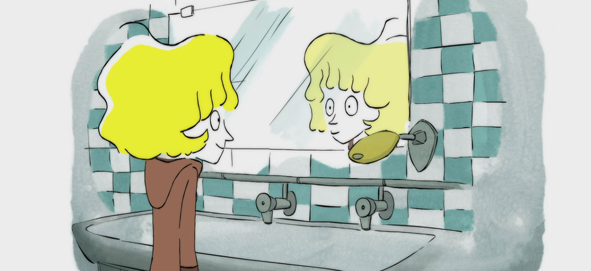 o miúdo loiro e a ovelha branca